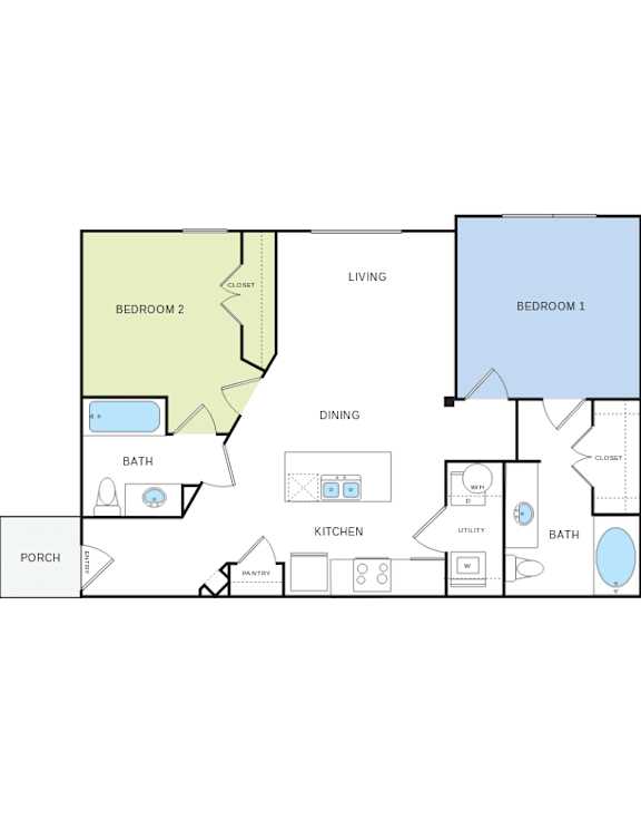 B1 Floorplan at Citadel at Westpointe, Texas