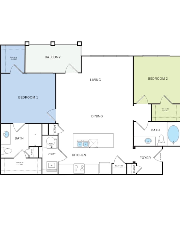 B4 Floorplan at Citadel at Westpointe, San Antonio, Texas