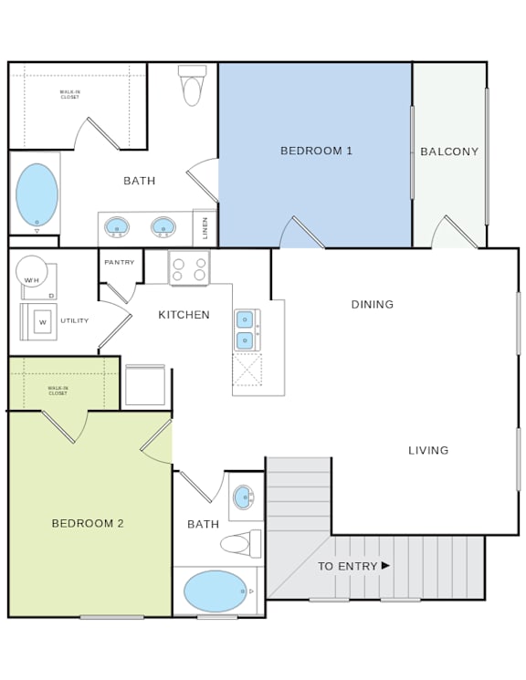 B4u Floorplan at Citadel at Westpointe, San Antonio, 78245
