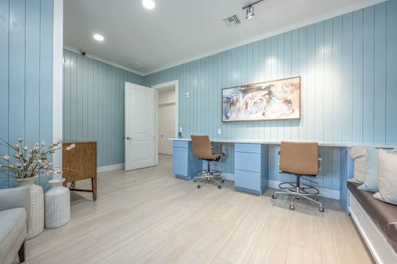 Room with Blue Walls at Spring Creek Apartments, Crestview, Florida