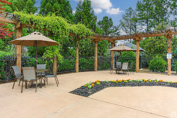 Large Private Patios at Mill Creek Run Apartments, Macon, Georgia