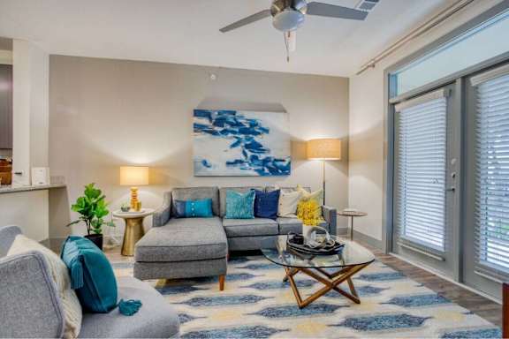 Gorgeous Living Room at The Mark at Huebner Oaks, San Antonio, TX