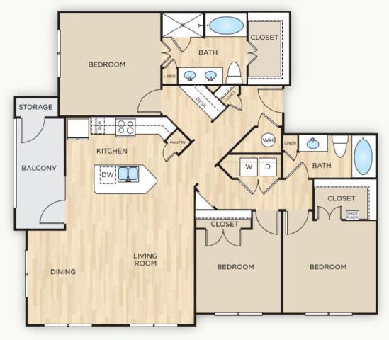 Brando Floor Plan at The Mark, San Antonio