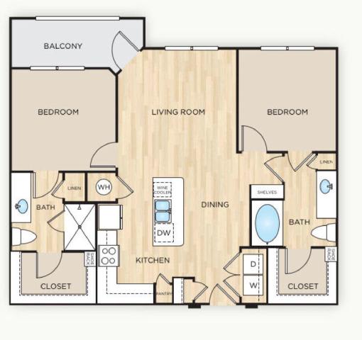 Garbo Floor Plan at The Mark, Texas