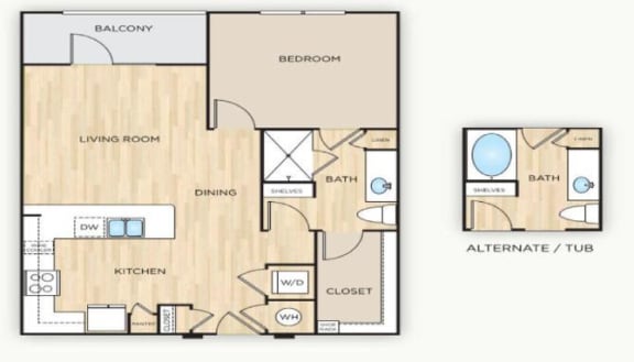 Monroe Floor Plan at The Mark, San Antonio, TX