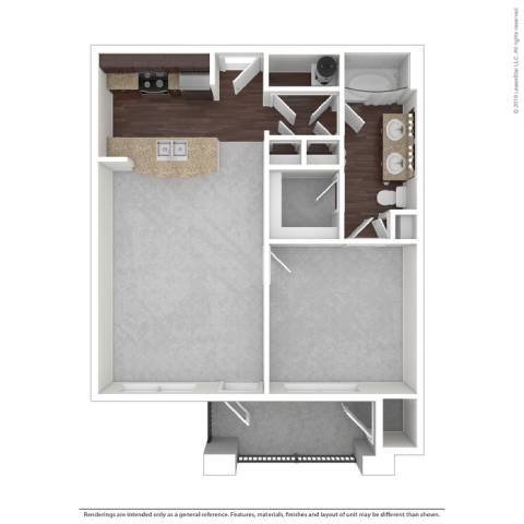 1 bed 1 bath N at Platinum Castle Hills, Lewisville, Texas
