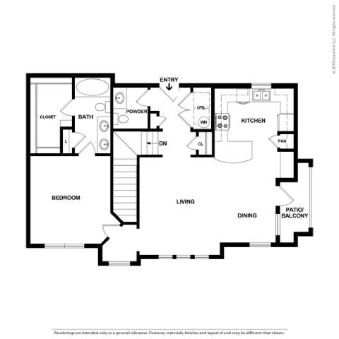 1 bed 1 bath K at Platinum Castle Hills, Lewisville, TX