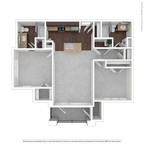 2 bed 2 bath A at Platinum Castle Hills, Lewisville, 75056