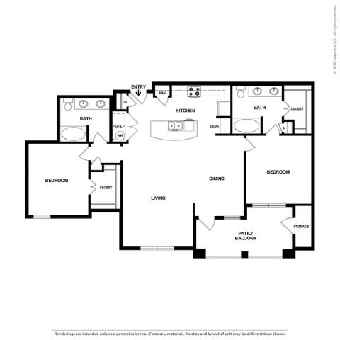 2 bed 2 bath F at Platinum Castle Hills, Lewisville, 75056