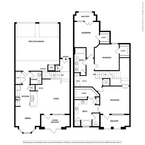 3 bed 2 bath D at Platinum Castle Hills, Lewisville, TX, 75056