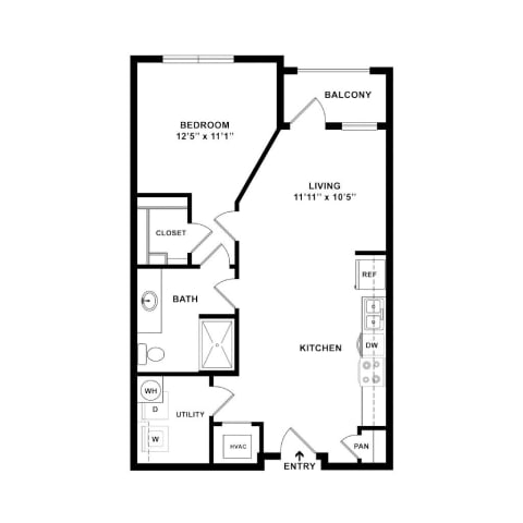 1 bed 1 bath C at The Jane at Preston Trail, Cedar Hill, TX