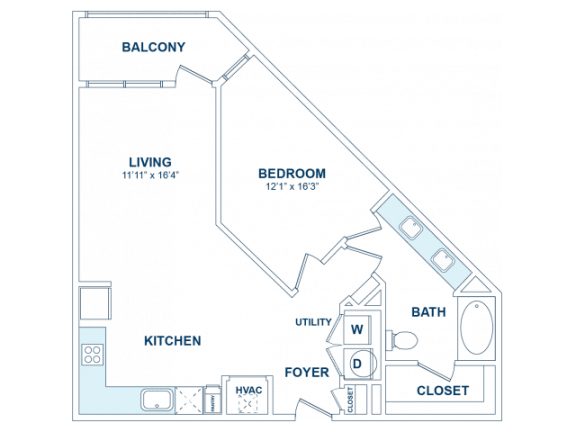 1 bed 1 bath H at The Jane at Preston Trail, Texas