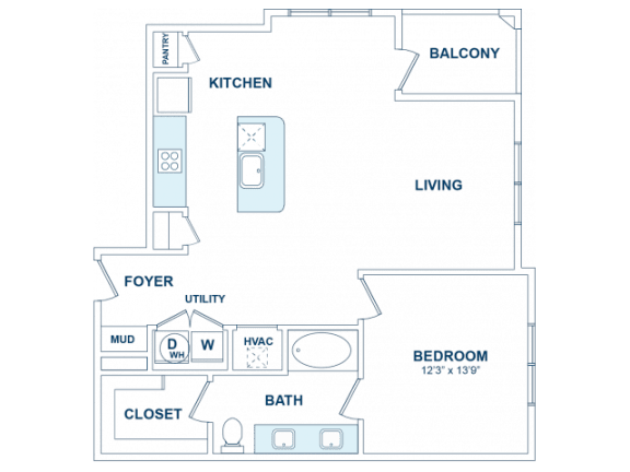 1 bed 1 bath K at The Jane at Preston Trail, Cedar Hill, TX