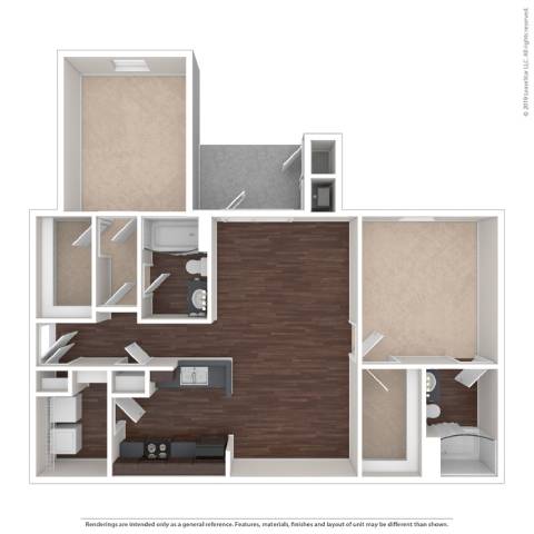 The Oakwood Floor Plan at Mill Creek Run, Macon, GA 31216