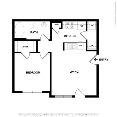 A1.3 Floor Plan A1.3 Floor Plan at Spring Creek Apartments, Crestview