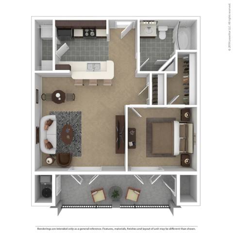 A3.1 Floor Plan at Spring Creek Apartments, Florida