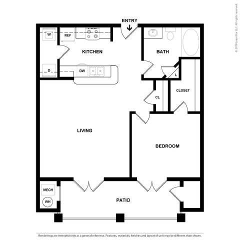 A3.2 Floor Plan at Spring Creek Apartments, Florida, 32536