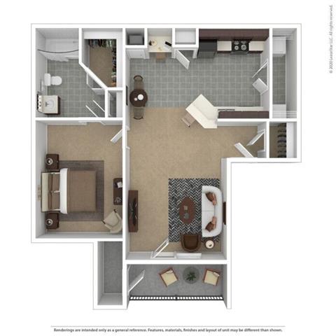 1 bed 1 bath B  at Cypress River, Ladson