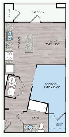 1 bed 1 bath A  at Citadel at Westpointe, San Antonio
