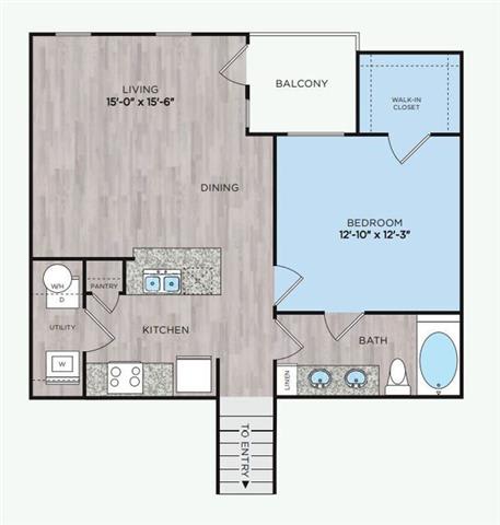 1 bed 1 bath C  at Citadel at Westpointe, Texas