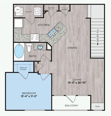 1 bed 1 bath E  at Citadel at Westpointe, San Antonio