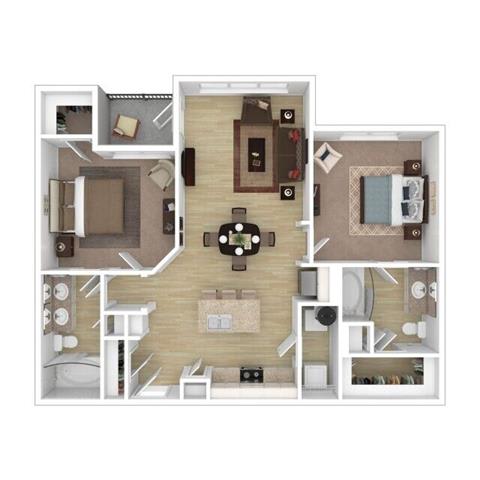 2 bed 2 bath B  at Citadel at Westpointe, Texas