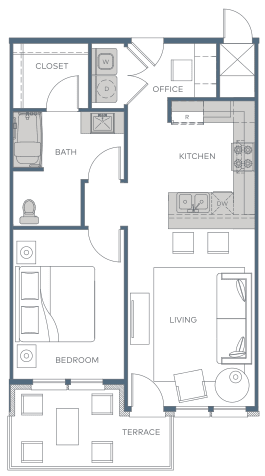 a floor plan of a house