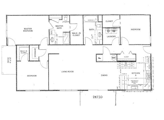 the floor plan of the residence