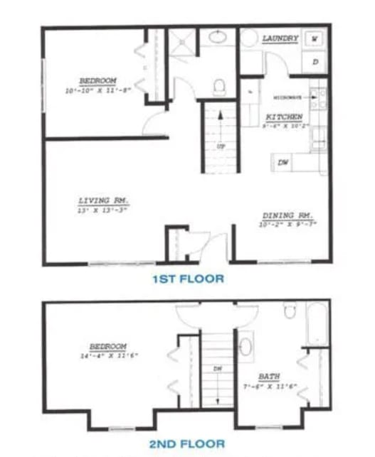an image of three different floor plans of a house