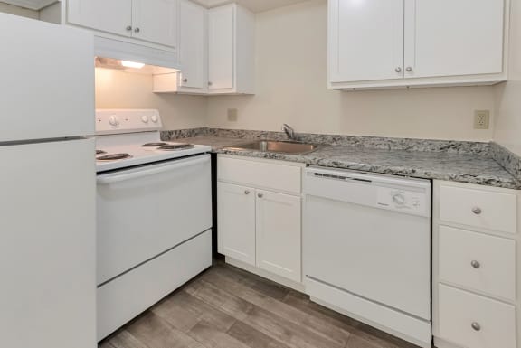 White Appliances In Kitchen  at Aspen Village, Cincinnati, 45238