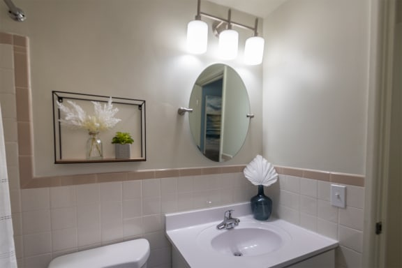 Bathroom With Vanity Lights  at Aspen Village, Ohio