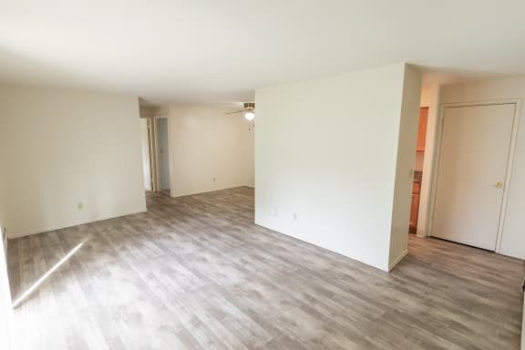 Carpeted living room at Aspen Village, Cincinnati, Ohio