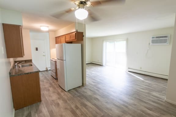 kitchen and living room  at Aspen Village, Ohio