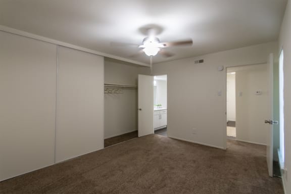 Vacant Bedroom With Closet at The Biltmore, Dallas, TX, 75231