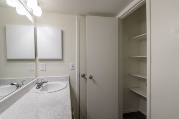 Bathroom With Storage at The Biltmore, Dallas, Texas