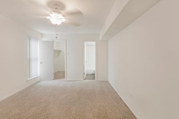 Carpeted Primary Bedroom at The Biltmore, Dallas, TX, 75231