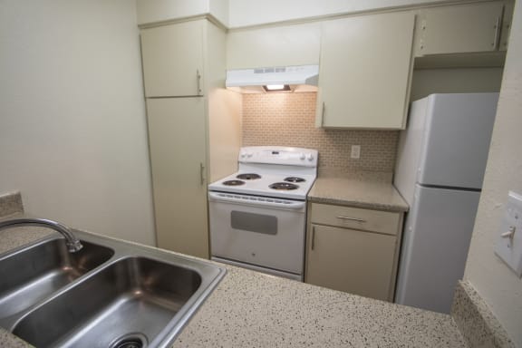 Kitchen With New Appliances at The Biltmore, Dallas, TX, 75231