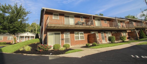 This is a picture of building exteriors at College Woods in Cincinnati, OH