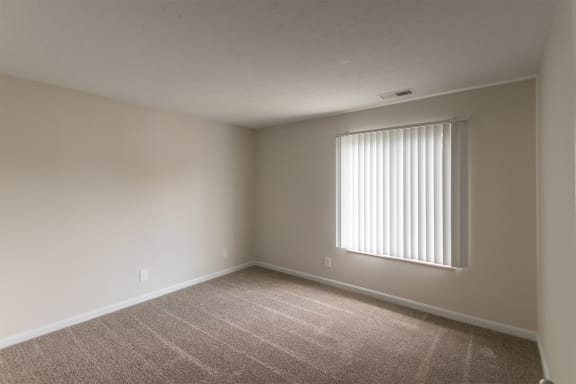 This is a photo of the second bedroom in an upgraded 950 square foot, 2 bedroom apartment at Deer Hill Apartments in Cincinnati, OH.