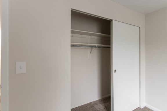 This is a photo of the second bedroom in an upgraded 950 square foot, 2 bedroom apartment at Deer Hill Apartments in Cincinnati, OH.