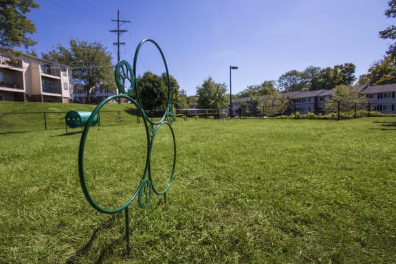 This is a picture of the dog park at Deer Hill Apartments in Cincinnati, Ohio.