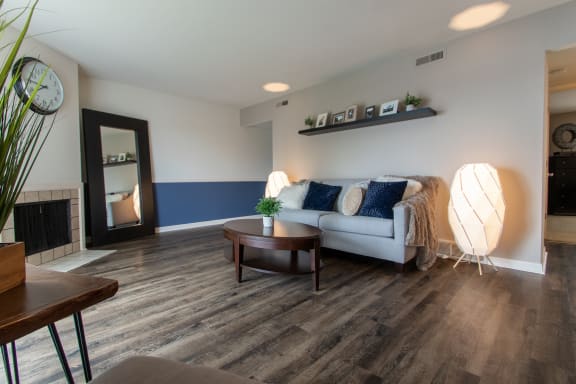 Wood Floor Living Room at Fairfield Pointe, Fairfield