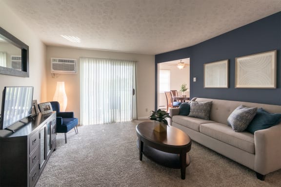Living Room Remodel With Standard Fireplace  at Fairfield Pointe, Fairfield