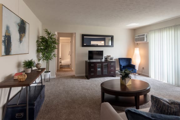Living Room With Expansive Window  at Fairfield Pointe, Ohio