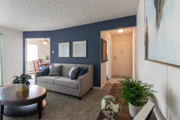 Living Room With Plenty Of Natural Light  at Fairfield Pointe, Fairfield, OH, 45014