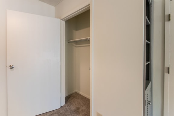 This is a photo the closet in the dining area of the 940 square foot, Sycamore 2 bedroom, 1 bath apartment at Montana Valley Apartments in the Westwood neighborhood of Cincinnati, OH.