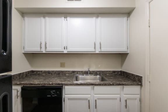 This is a photo the kitchen of the 1030 square foot, Oak 2 bedroom, 1 bath apartment at Montana Valley Apartments in the Westwood neighborhood of Cincinnati, OH.
