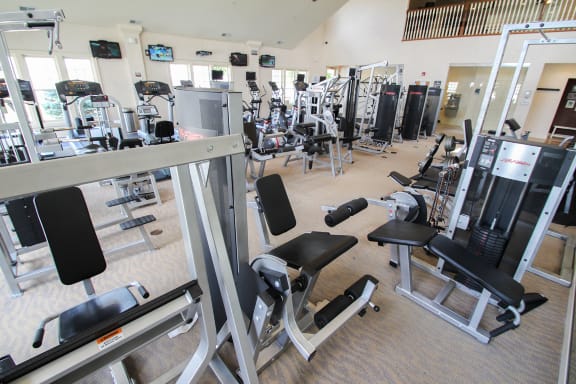 This is a photo of the Fitness Center at Nantucket Apartments in Loveland, OH.