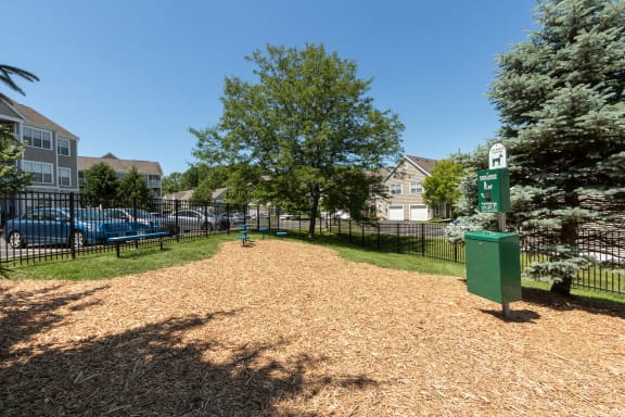 This is a picture of the off-leash dog park at Nantucket Apartments, in Loveland, OH.