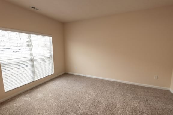 This is a photo of the second bedroom in the 1255 square foot, 2 bedroom, 2 bath LIghthouse floor plan at Nantucket Apartments in Loveland, OH.